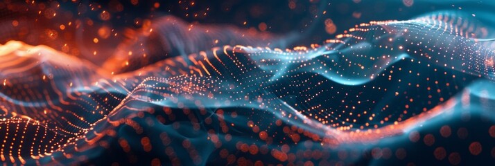 Abstract, digital background for tech, AI, data, audio, graphics, and more. Abstract background for business. 