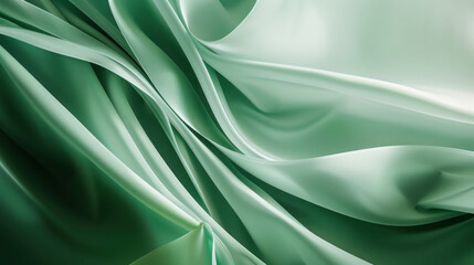 Obraz premium green silk background