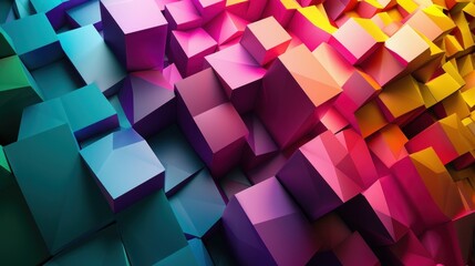 Obraz premium Abstract 3D background full color