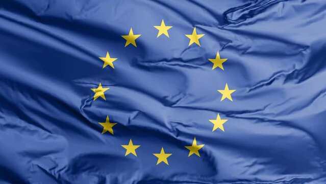 waving flag of europe