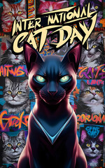 Obraz premium International Cat day
