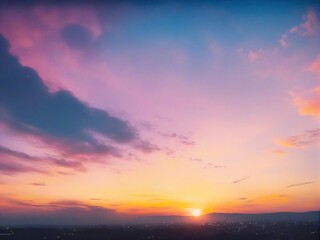 Fototapeta premium sunset in the sky