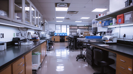 Modern Film Processing Laboratory with Clean and Organized Workspace