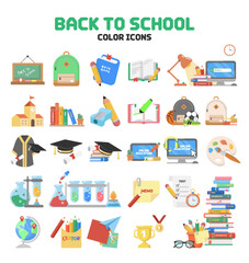 BACK TO SCHOOL ICONS