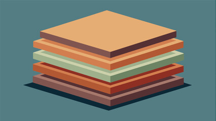 The final product a stack of various ceramic tiles is ready to be shipped and used in a wide range of construction projects from residential homes to. Vector illustration