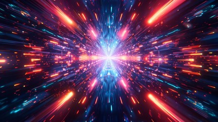 Naklejka premium 光の放射線