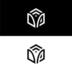 DP hexagon logo vector, hexagon home logo, real estate and construction logo, develop, natural, luxury, modern, finance logo, strong, suitable for your company.