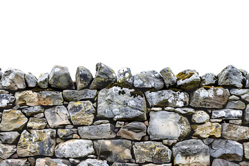 Stonewall isolated on transparent background.