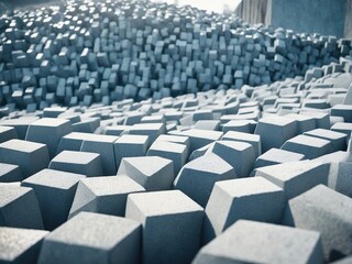 Obraz premium pyramid made of cubes