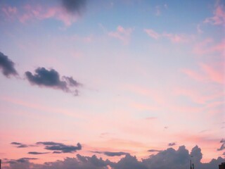 Fototapeta premium sunset in the city