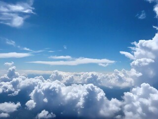 blue sky with clouds