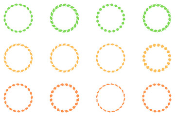 Decorative botanical frame set design