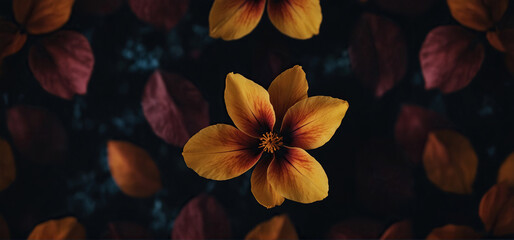 Multicolored floral background, Abstract flower petals wallpaper