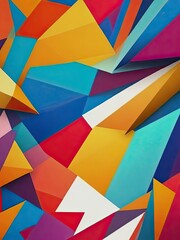 abstract colorful background with triangles
