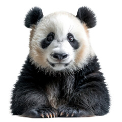 Fototapeta premium Panda isolated on a transparent background