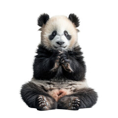Panda isolated on a transparent background