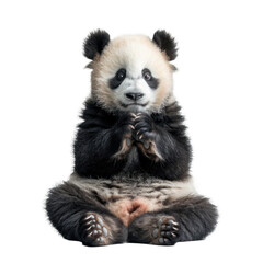 Obraz premium Panda isolated on a transparent background