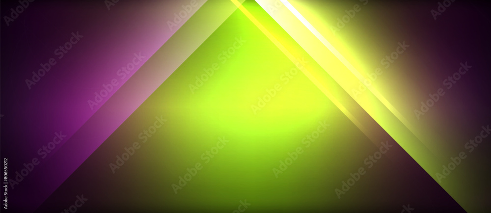 Aufkleber a colorful triangle and rectangle pattern of electric blue and magenta hues, with tints and shades, 