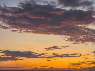 Fototapeta premium sunset in the sky