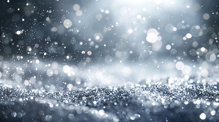 Fototapeta premium Bright white glitter defocused twinkly lights, resembling a spring equinox.