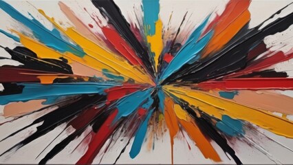 Fototapeta premium abstract background with colorful splashes