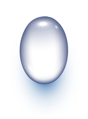 Drop water realistic clear style