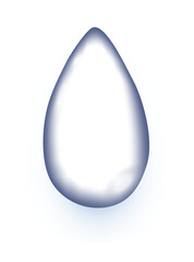 Drop water realistic clear style