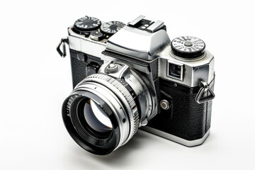 A classic film camera with a vintage charm