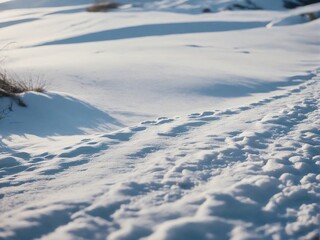 Fototapeta premium snow on the hill