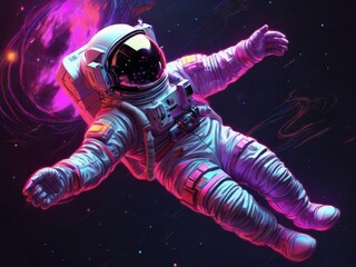 Fototapeta premium astronaut in space