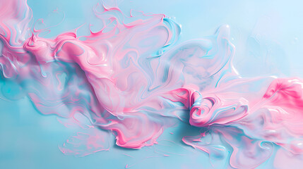 Araffe splashing pink liquid ,generative ai