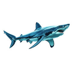 Naklejka premium Shark isolated on a transparent background