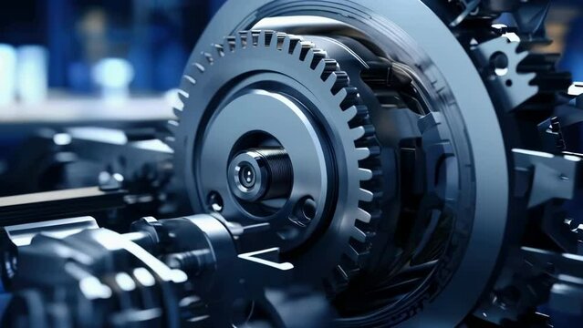 Close up of gear with bolt in it