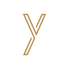 Monogram Y. Design vector Y logo. Monogram initial letter mark Y logo design. Monogram design vector logo. Monogram initial letter mark Y logo design. Simple Y monogram. Monogram Y design logo
