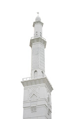 White tower isolated on white