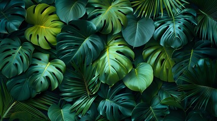 Intricate Natural Patterns of Tropical Leaves
