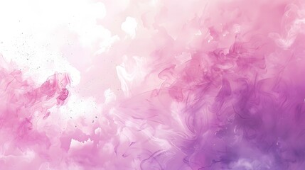 Pink watercolor background with soft pink clouds, a pastel color wash creates a romantic and dreamy atmosphere. 