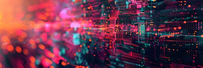 Obraz premium Abstract, digital background for tech, AI, data, audio, graphics, and more. Abstract background for business. 