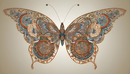 A Butterfly With Wings Adorned In Intricate Patter  3