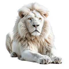 White Lion isolated on a transparent background