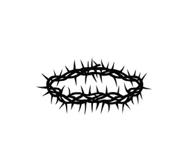 Crown of Thorns Lord Jesus, art vector design
