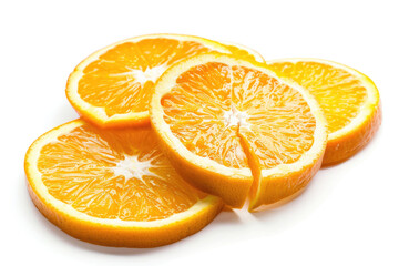 Orange slices, juicy citrus