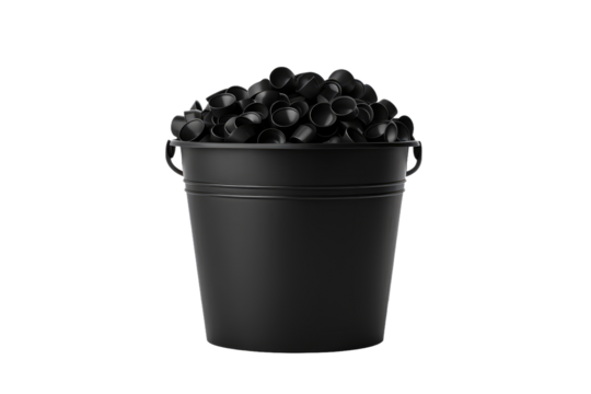 The Abyss of Obsidian Orbs on White or PNG Transparent Background.