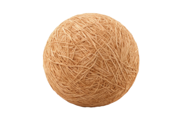 Whimsical Dance of Yarn on White or PNG Transparent Background.