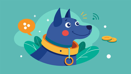 A revolutionary collar that not only monitors the air quality but also creates a personalized activity and wellness plan for your pet based on their. Vector illustration