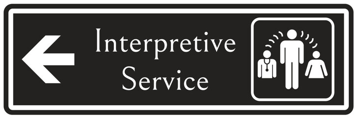Obraz premium Interpretative service sign