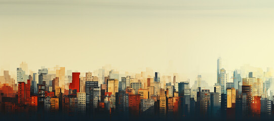 Fototapeta premium architecture abstract, 3d illustration, reflection, background