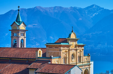 Madonna del Sasso Sanctuary above the Lake Maggiore, Orselina, Switzerland
