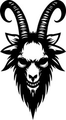 goat head vector illustration