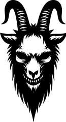 goat head vector illustration